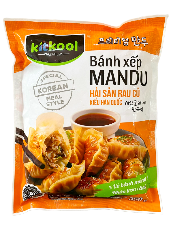 Bánh xếp nhân hải sản rau củ Kitkool 350g