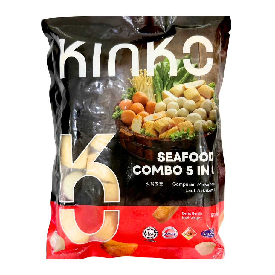 Combo viên thả lẩu hải sản 5 trong 1 Kinko 500g - Tèobokki Store
