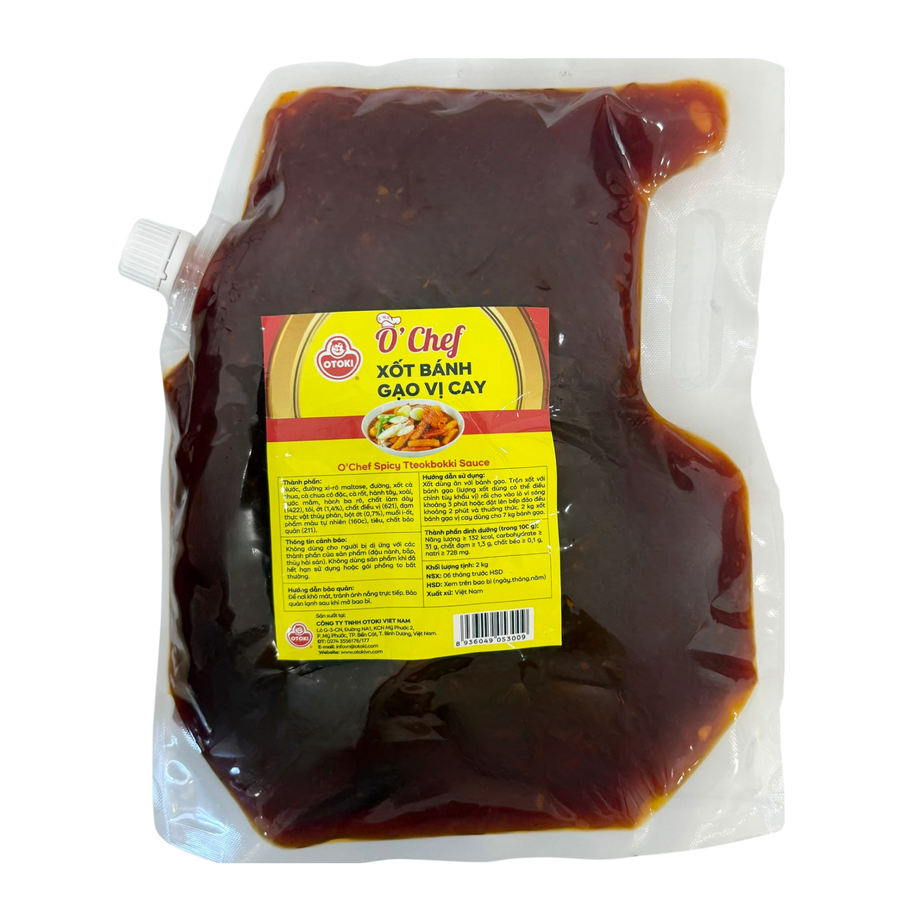 Xốt bánh gạo vị cay O'chef Otoki 2kg - Tèobokki Store